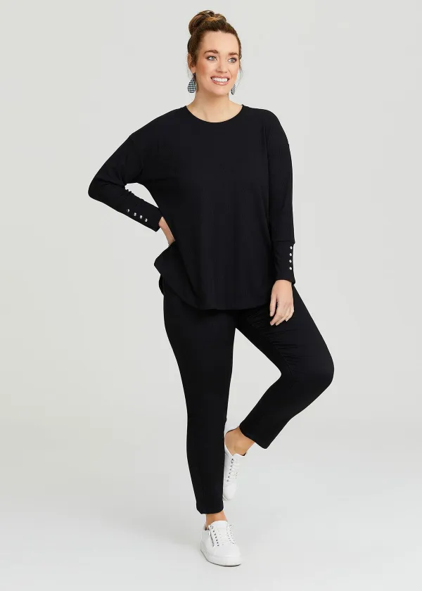 Rib Hi-lo Top