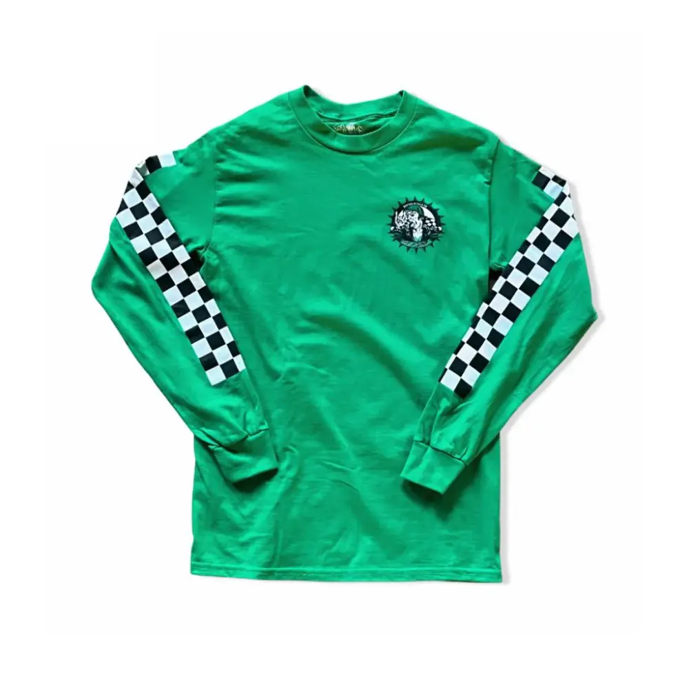 Boston Scally The Punk Long Sleeve Tee T-Shirt - Kelly Green