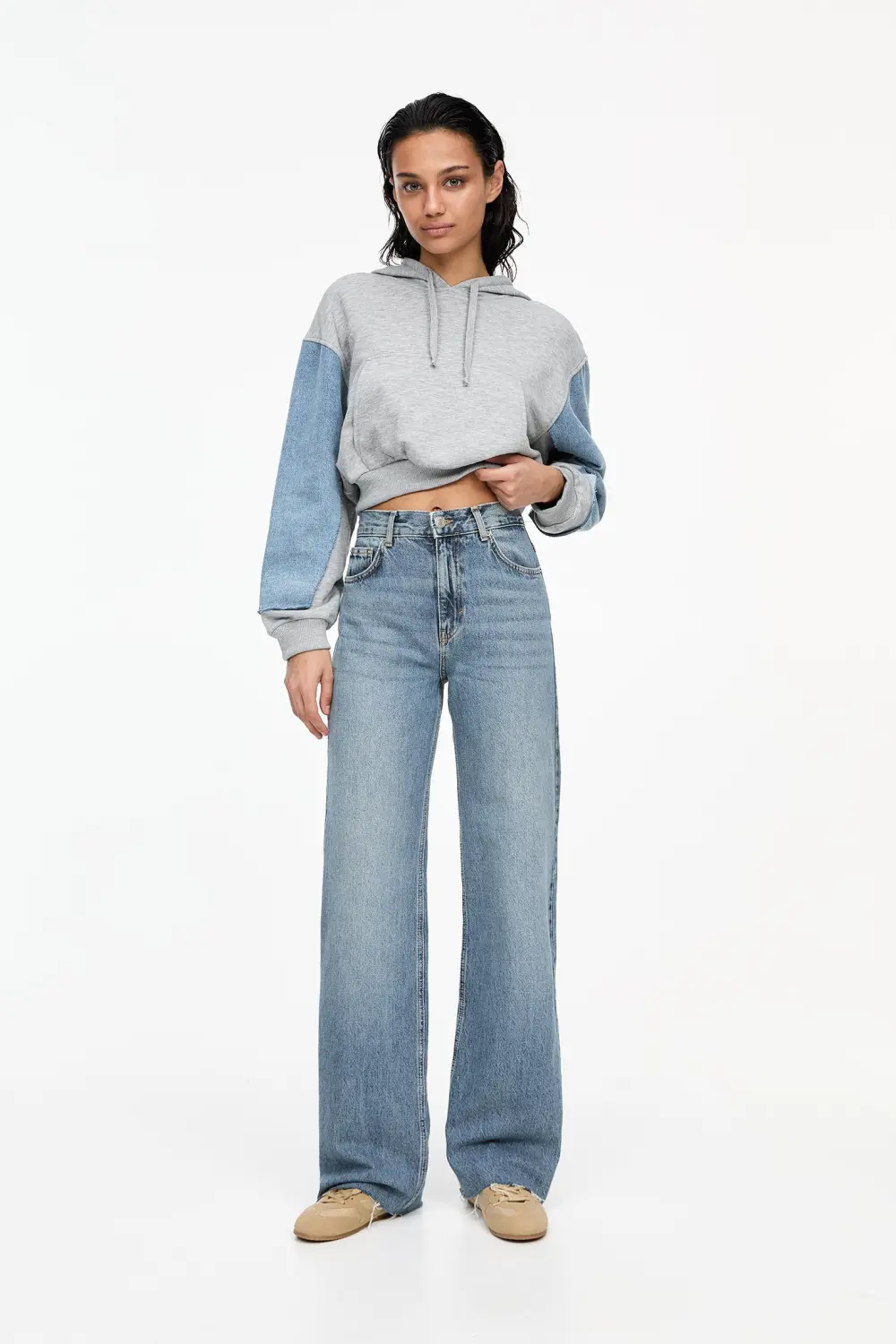 Jeans rectos tiro alto