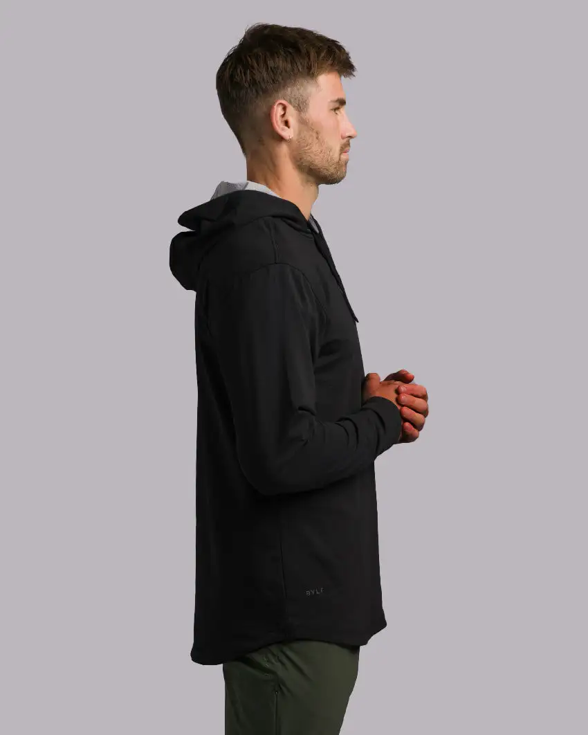Drop-Cut: Lux Hooded Henley