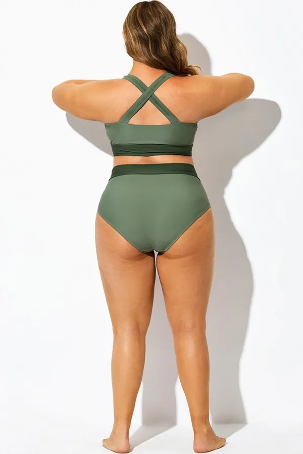 Green Fashion Full Coverage Brief For Lady