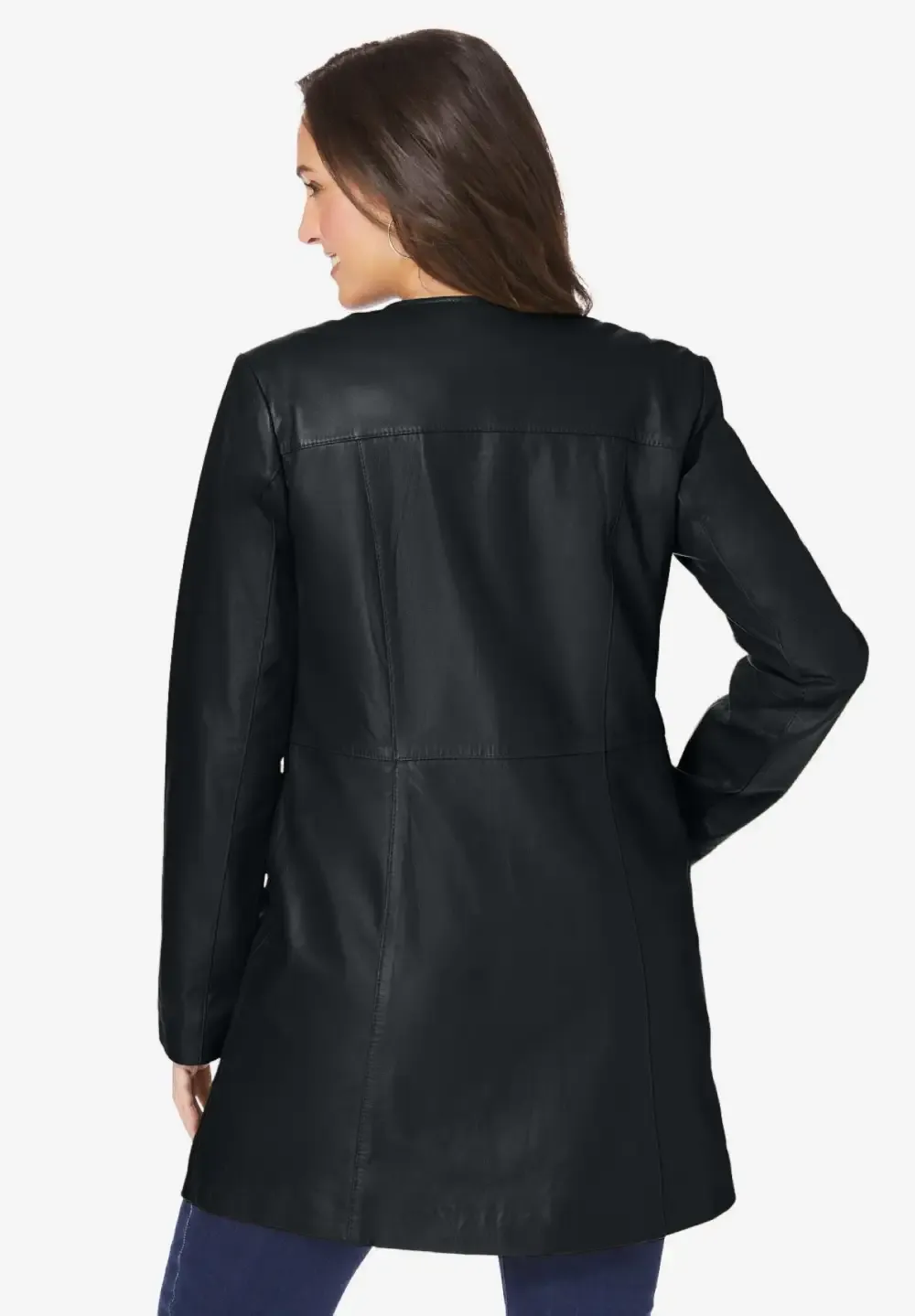 Three-Quarter Leather Jacket