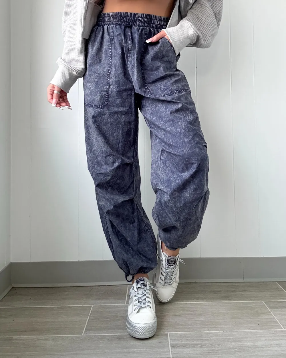 Letting Go Jogger Pants -Denim