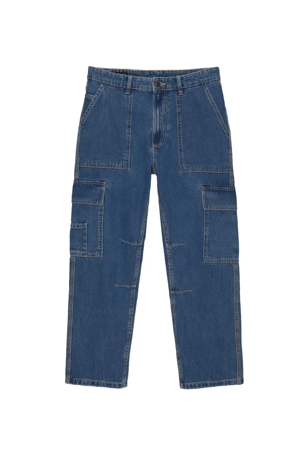 Straight-leg cargo jeans