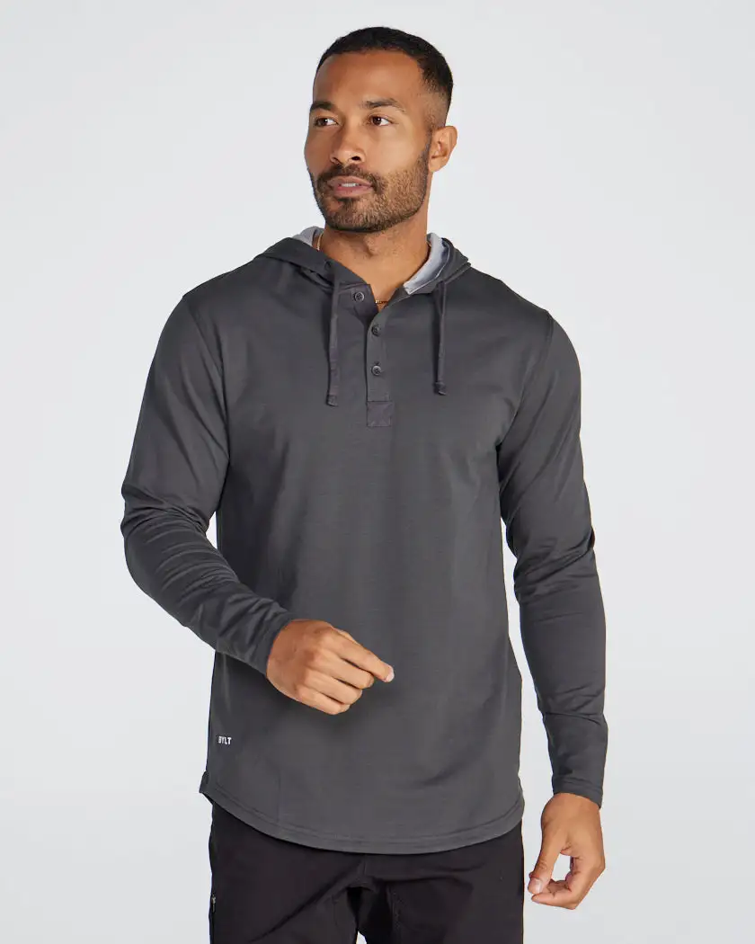 Drop-Cut: Lux Hooded Henley
