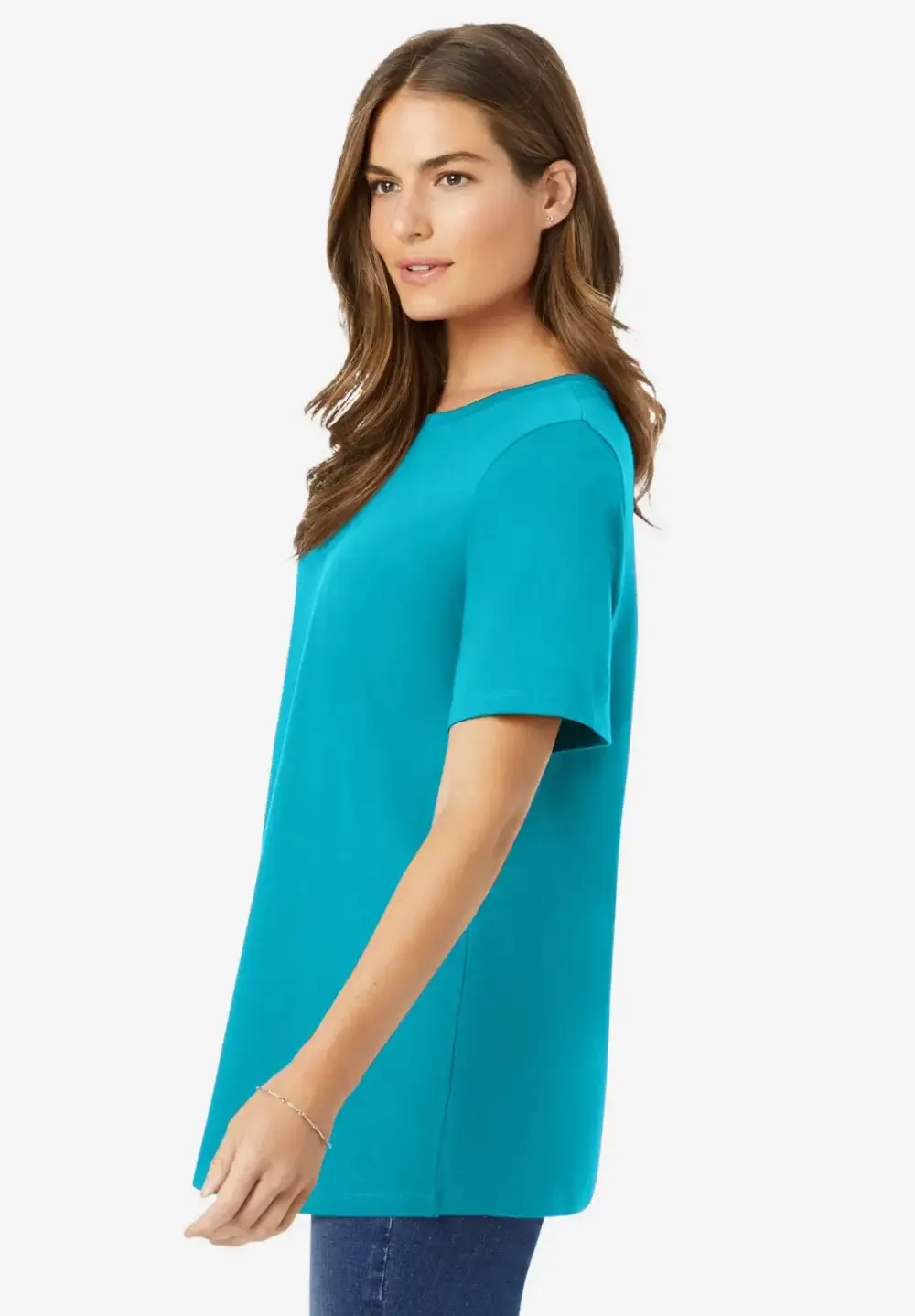 Perfect Short-Sleeve Crewneck Tee