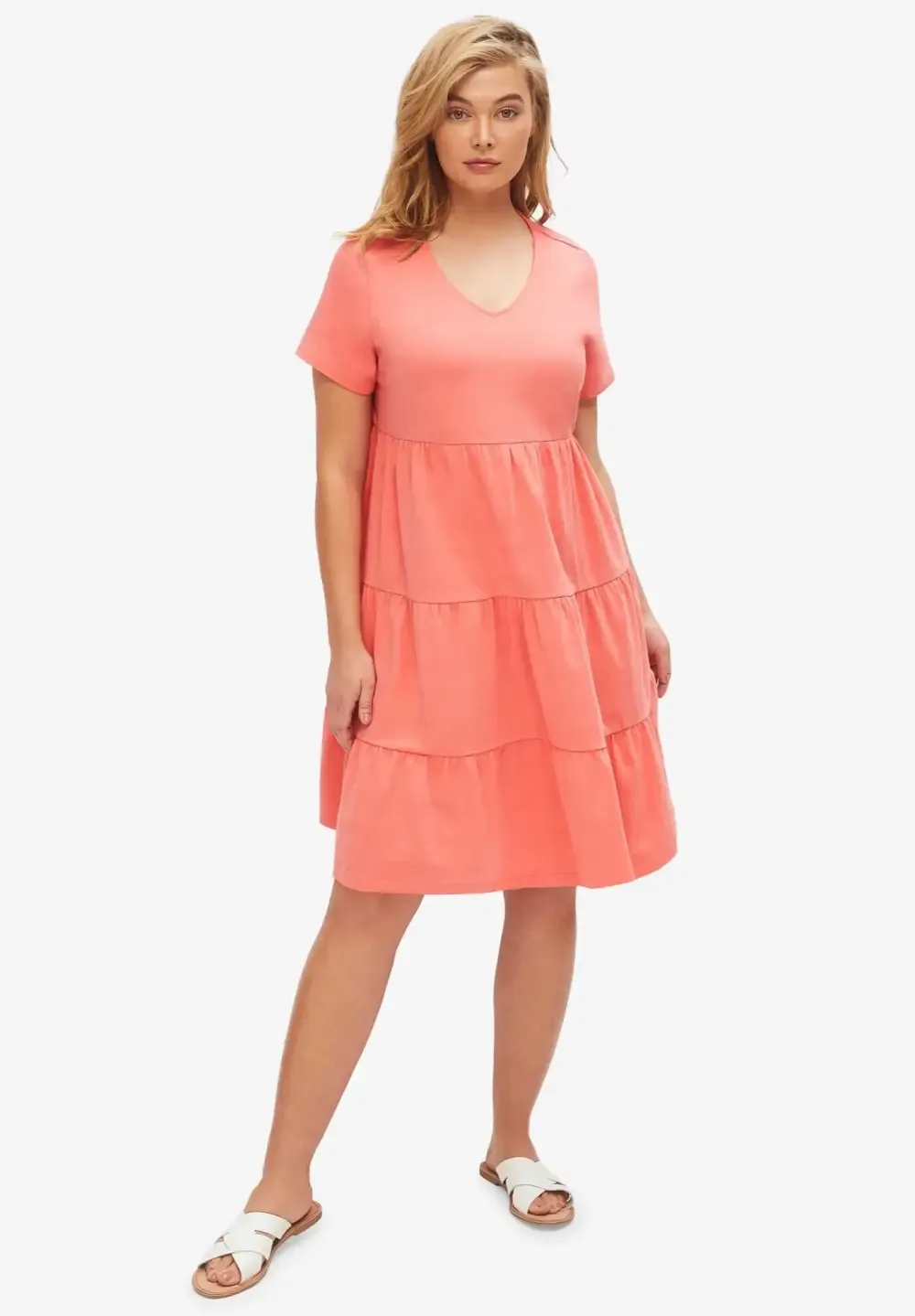 Tiered Knit Tee Dress