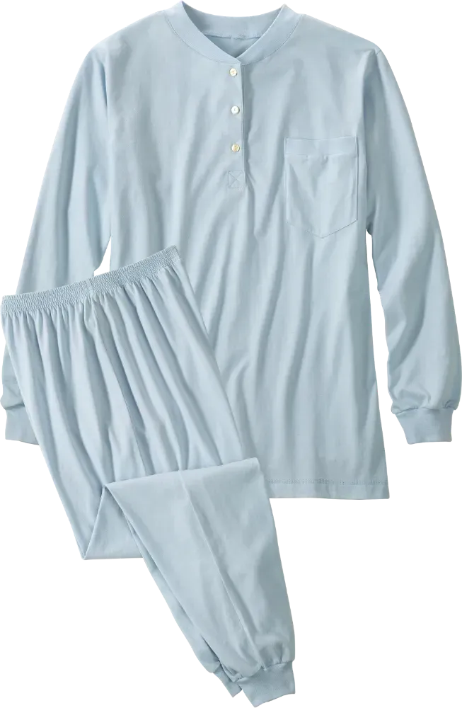 Women's Cotton Jersey Knit Ski Pajama Set