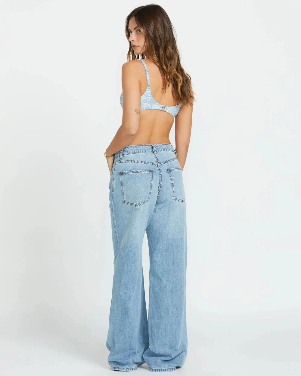 Washed By The Sun Denim Pants - Coastal Blue