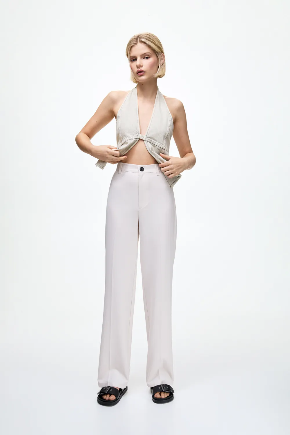 Pantalón de vestir recto