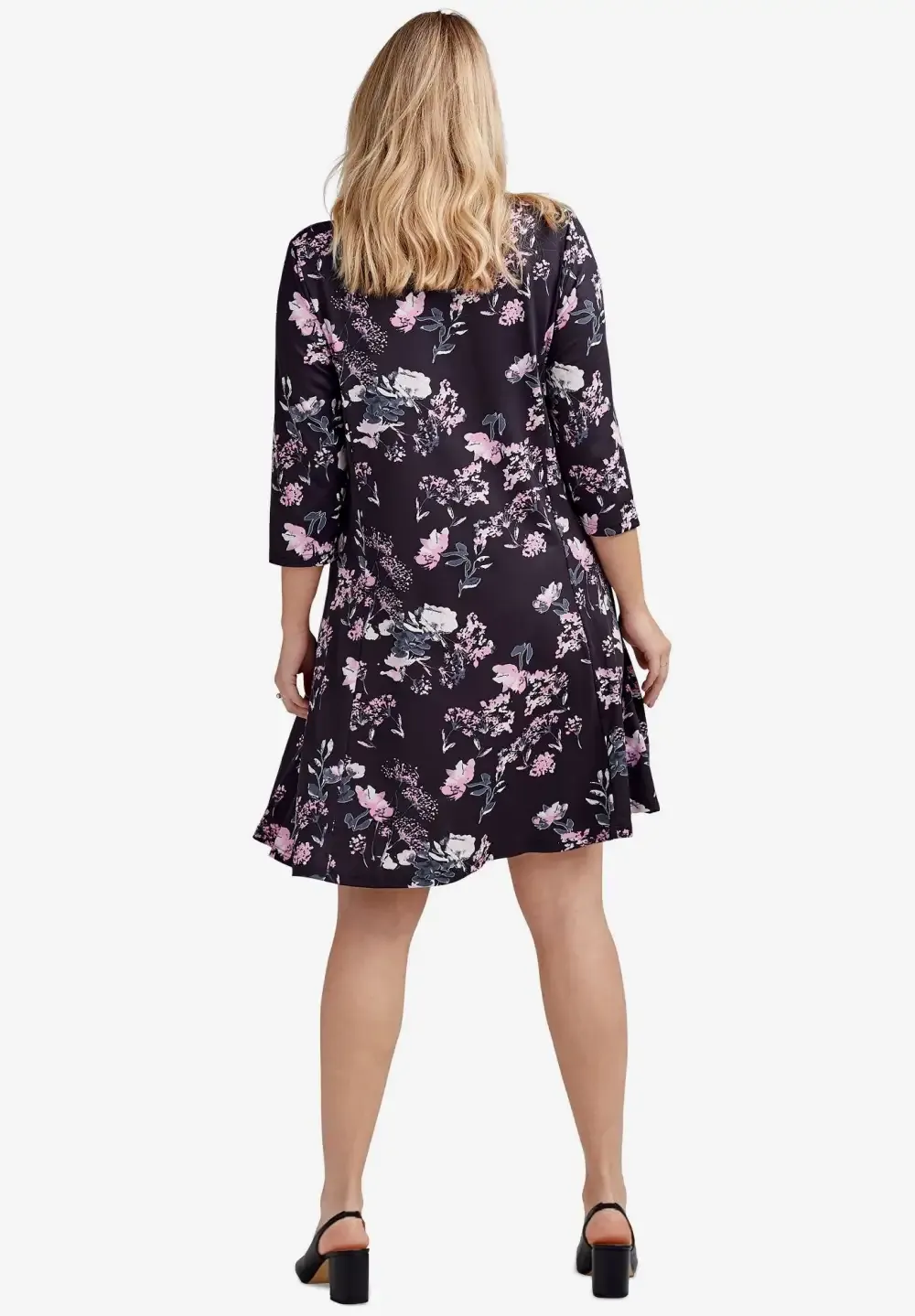 Madison Knit Three-Quarter Sleeve Dress