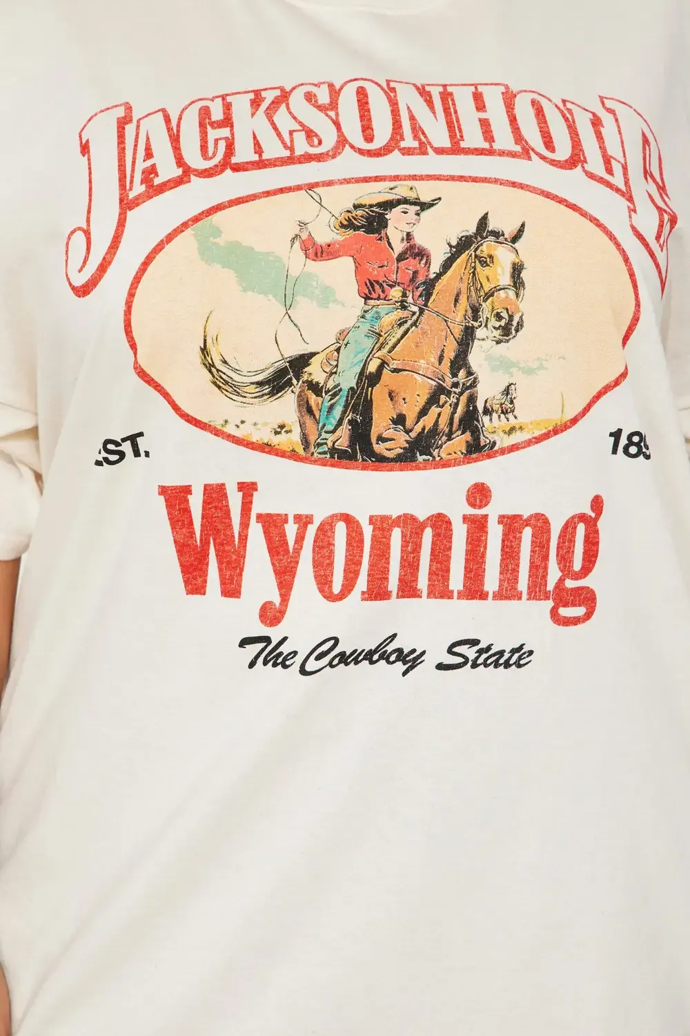Jacksonhole Wyoming Graphic Tee - Sand
