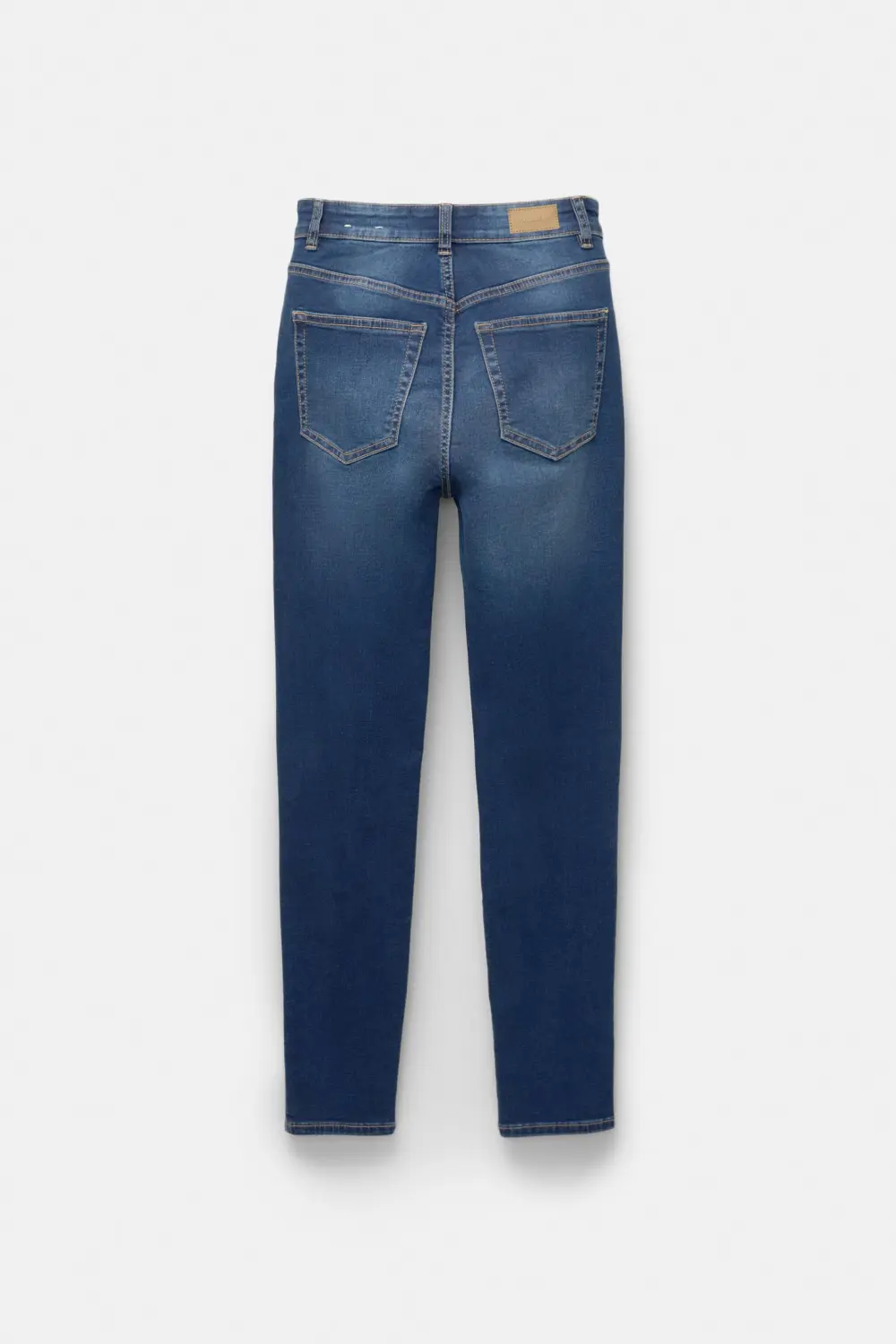 Jeans skinny tiro alto
