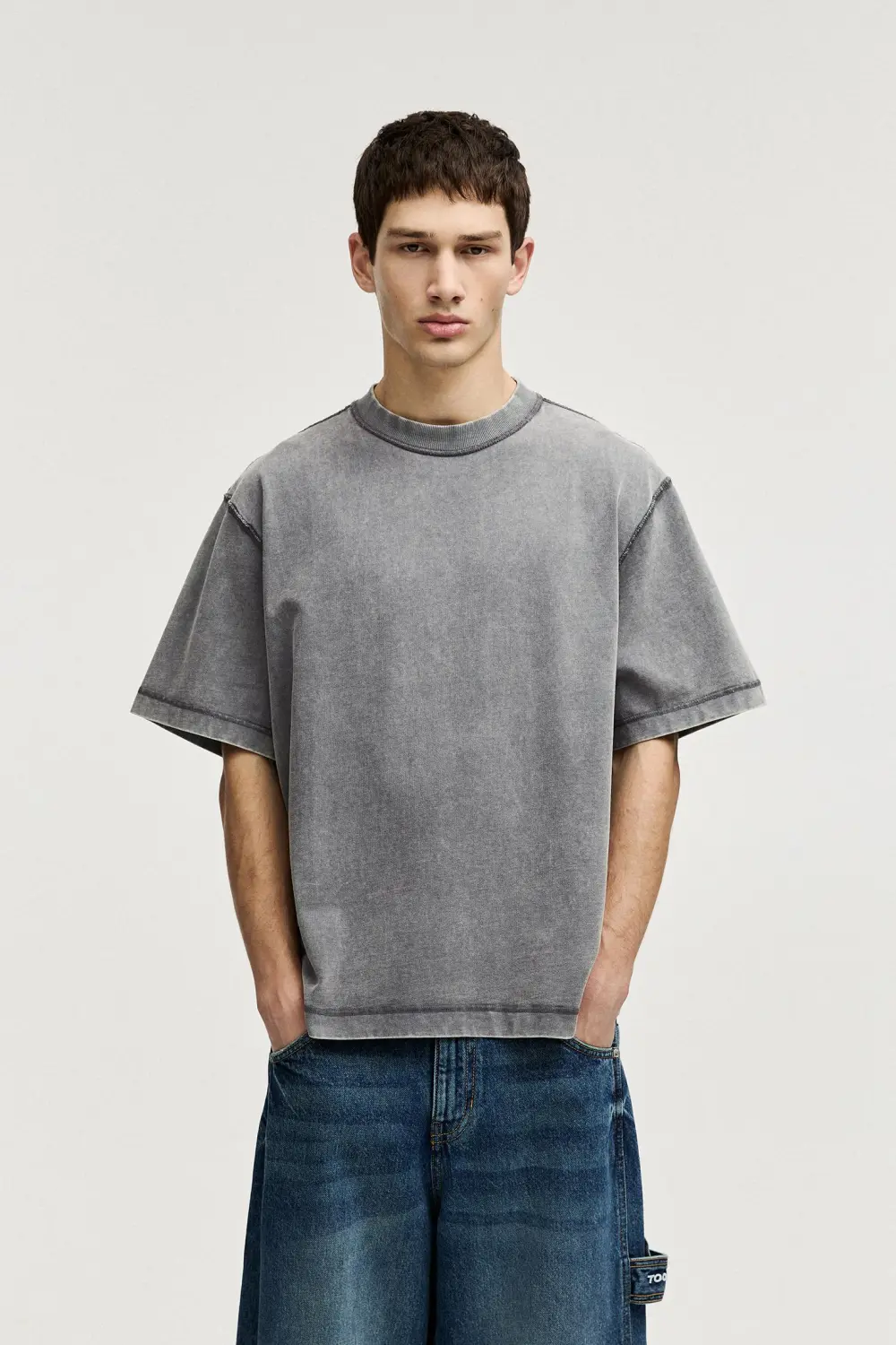 Soft-touch boxy-fit T-shirt