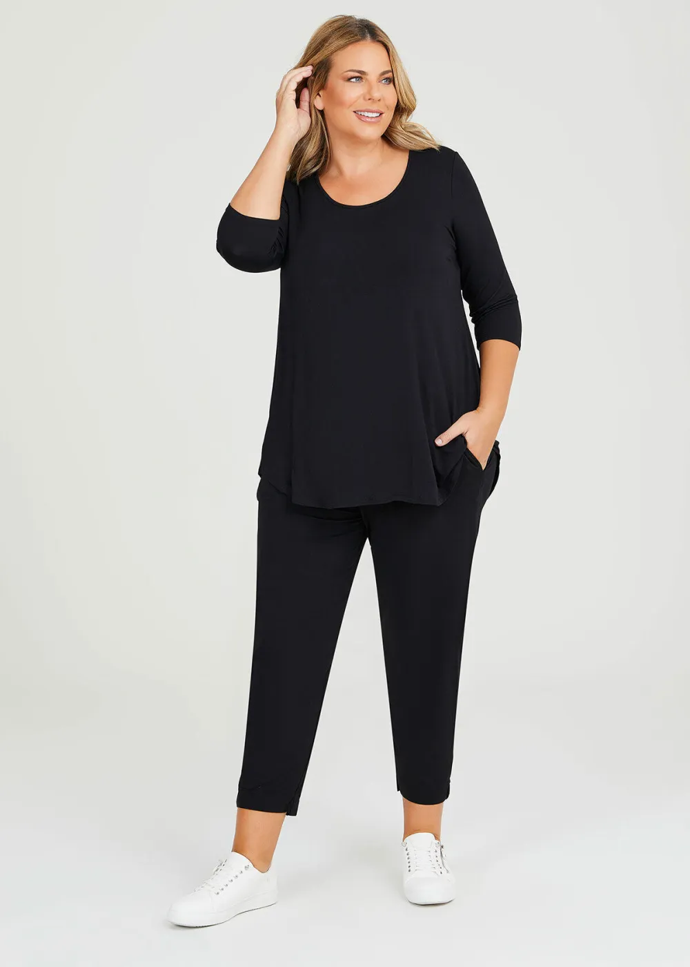 Bamboo Base 3/4 Sleeve Top