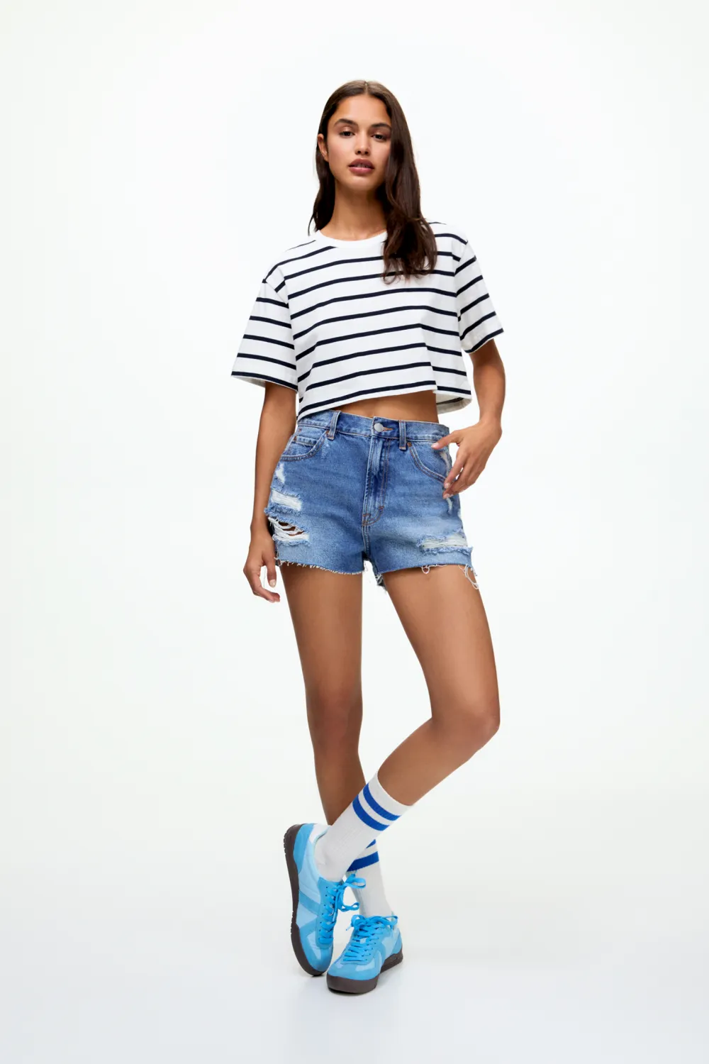 Camiseta cropped básica