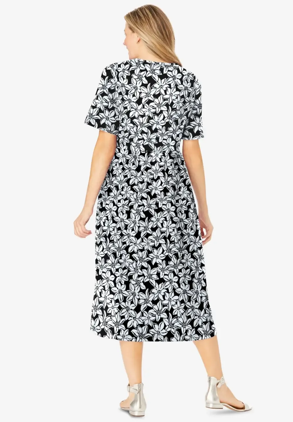 Button-Front Essential Dress
