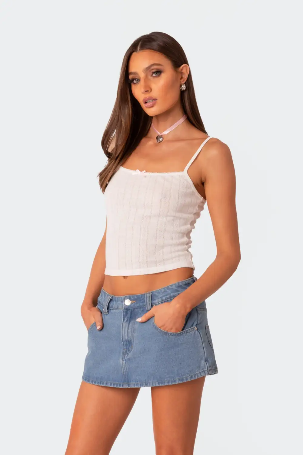 Pointelle Tank Top