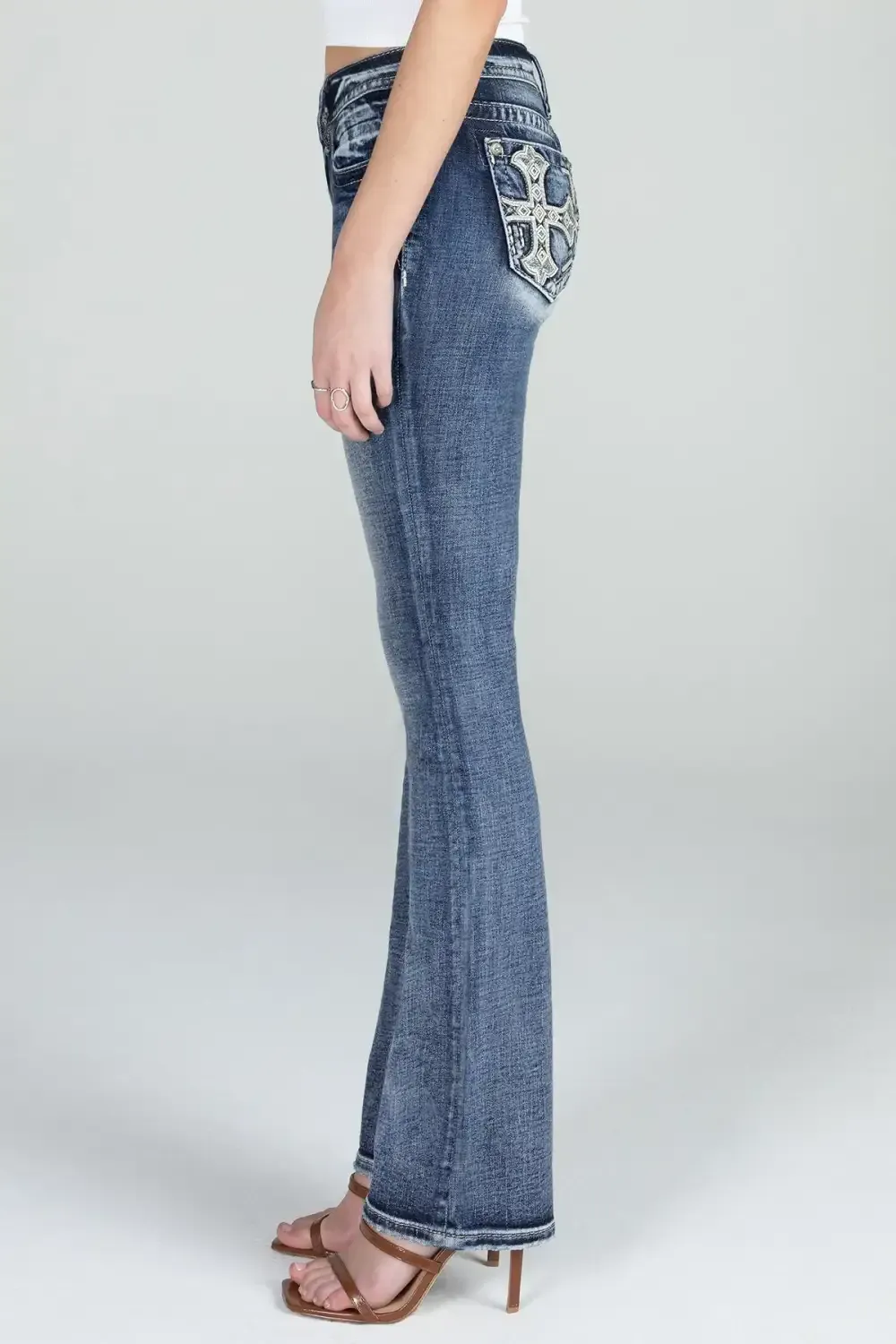Aztec Cross Bootcut Denim
