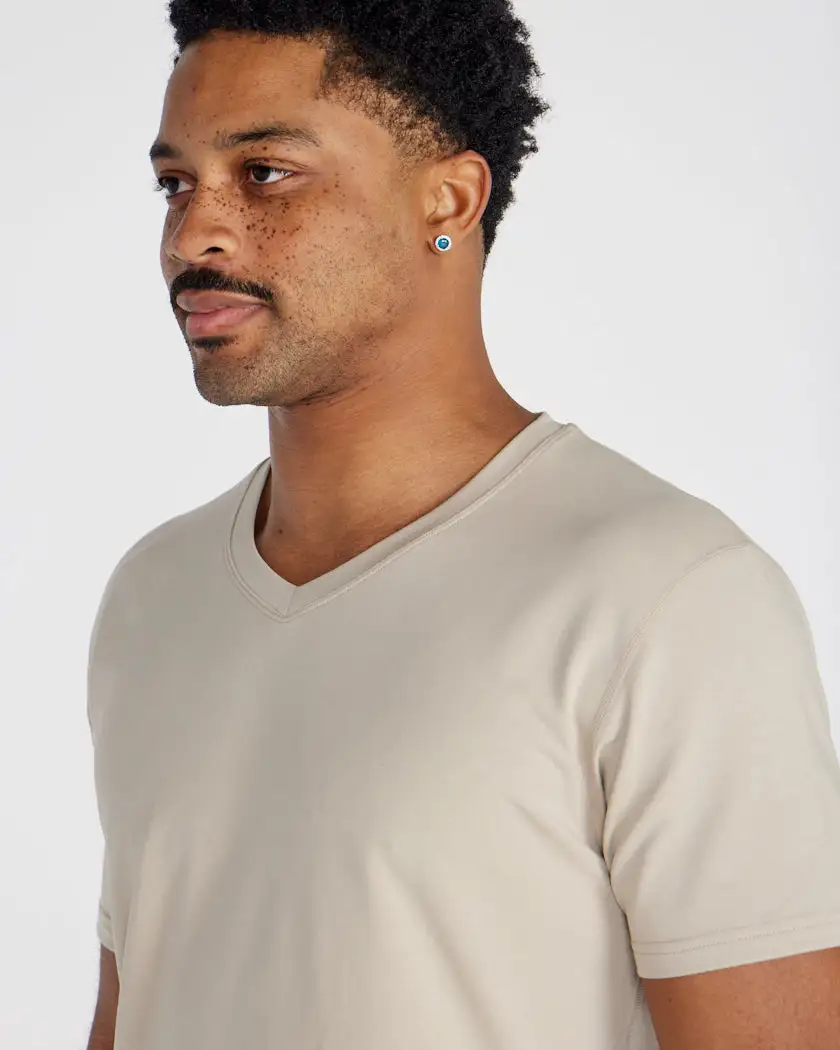Drop-Cut V-Neck: Lux