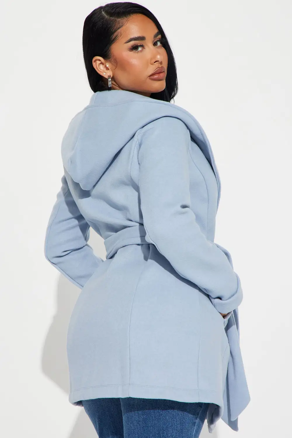 Brentwood Hooded Coat - Blue