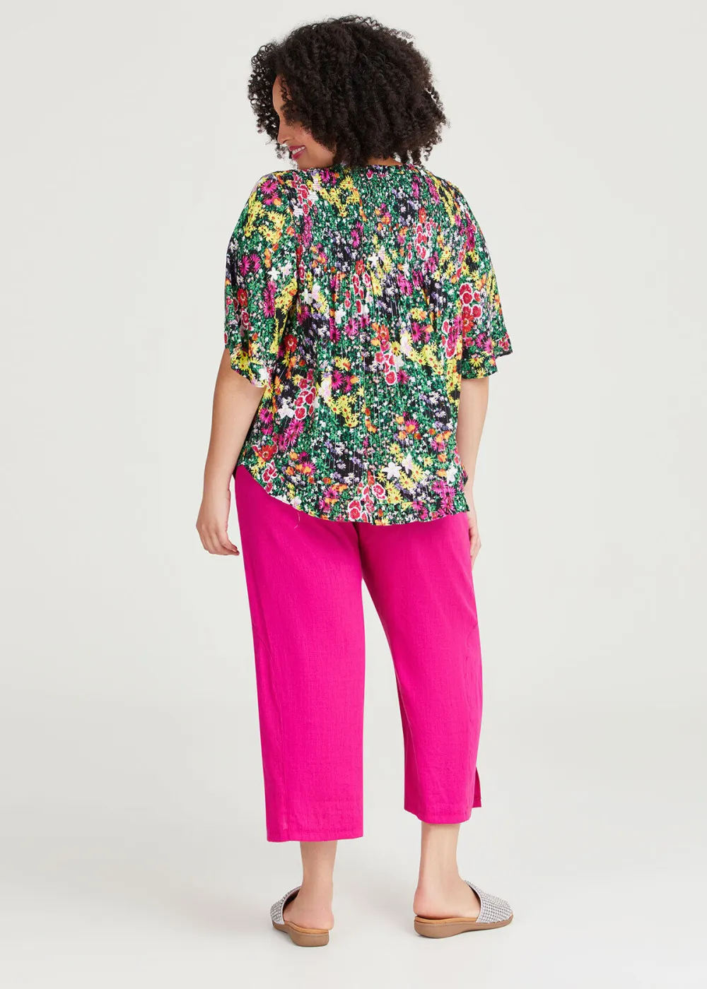 Natural Lurex Ditzy Top