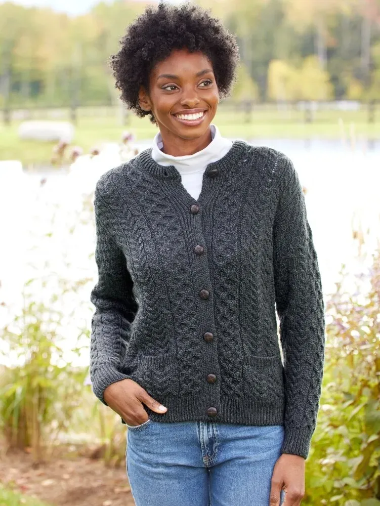 Women's Irish Wool Timeless Cardigan