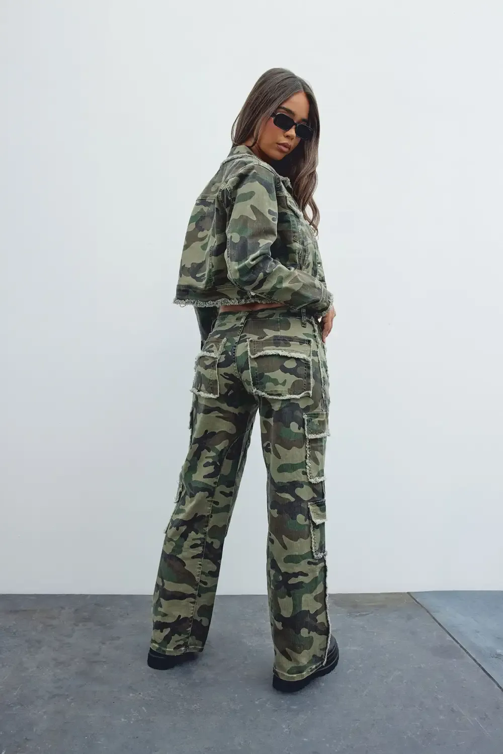 Mission Accomplished Stretch Camo Denim Jacket - Camouflage