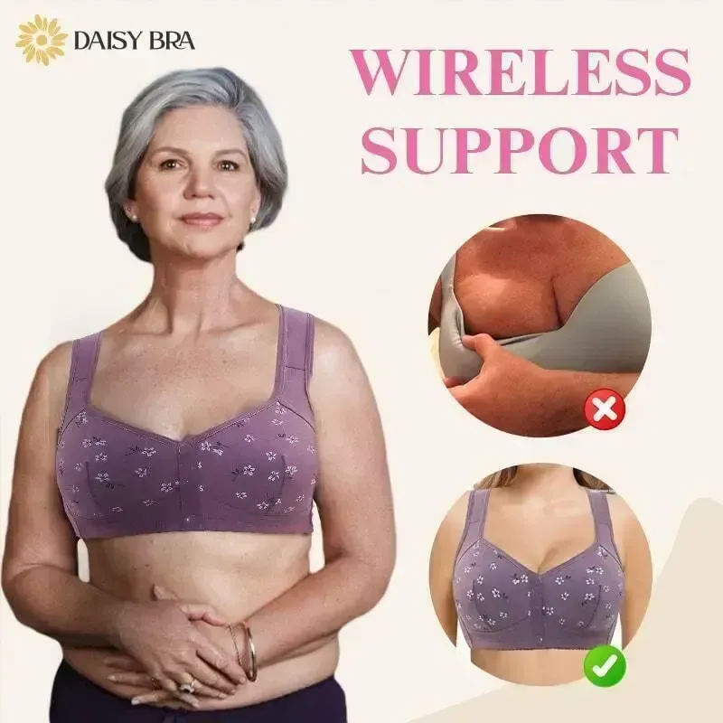 10-Pack Women's Bra - Comfortable & Convenient Front Button Bra