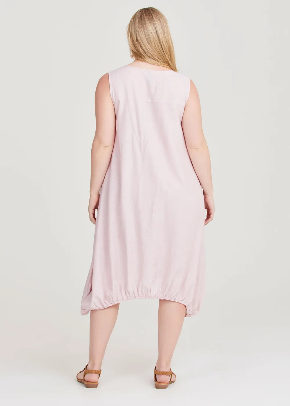 Tuck Front Linen Bamboo Dress