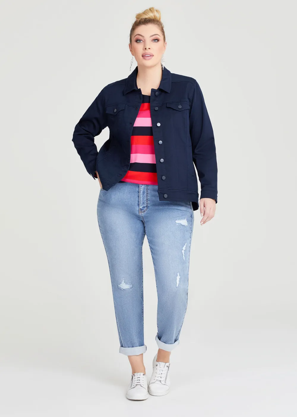 Coloured Best Fit Denim Jacket