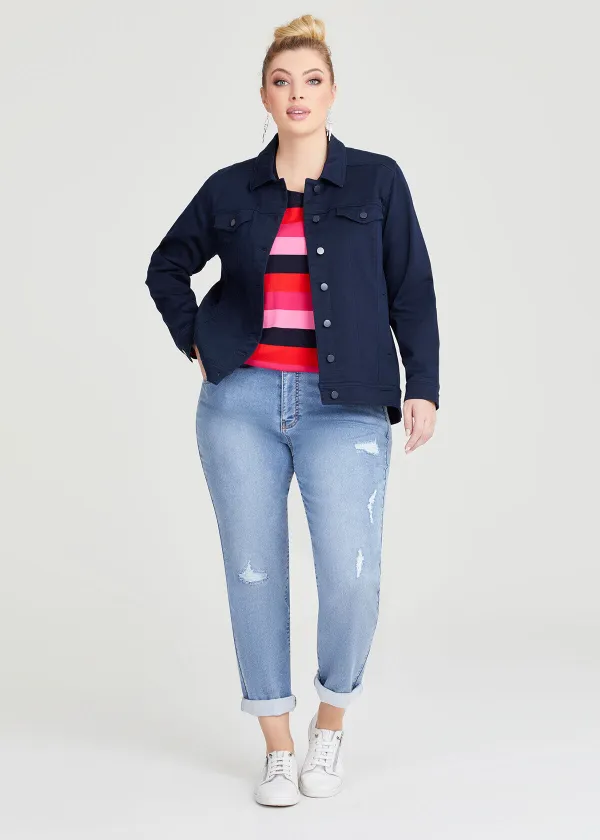 Coloured Best Fit Denim Jacket