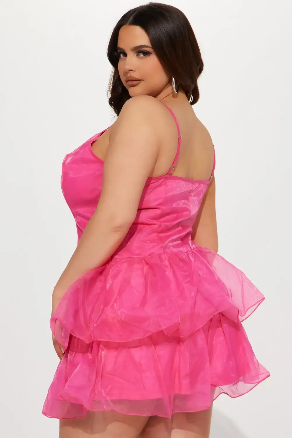 Chloe Ruffle Mini Dress - Pink