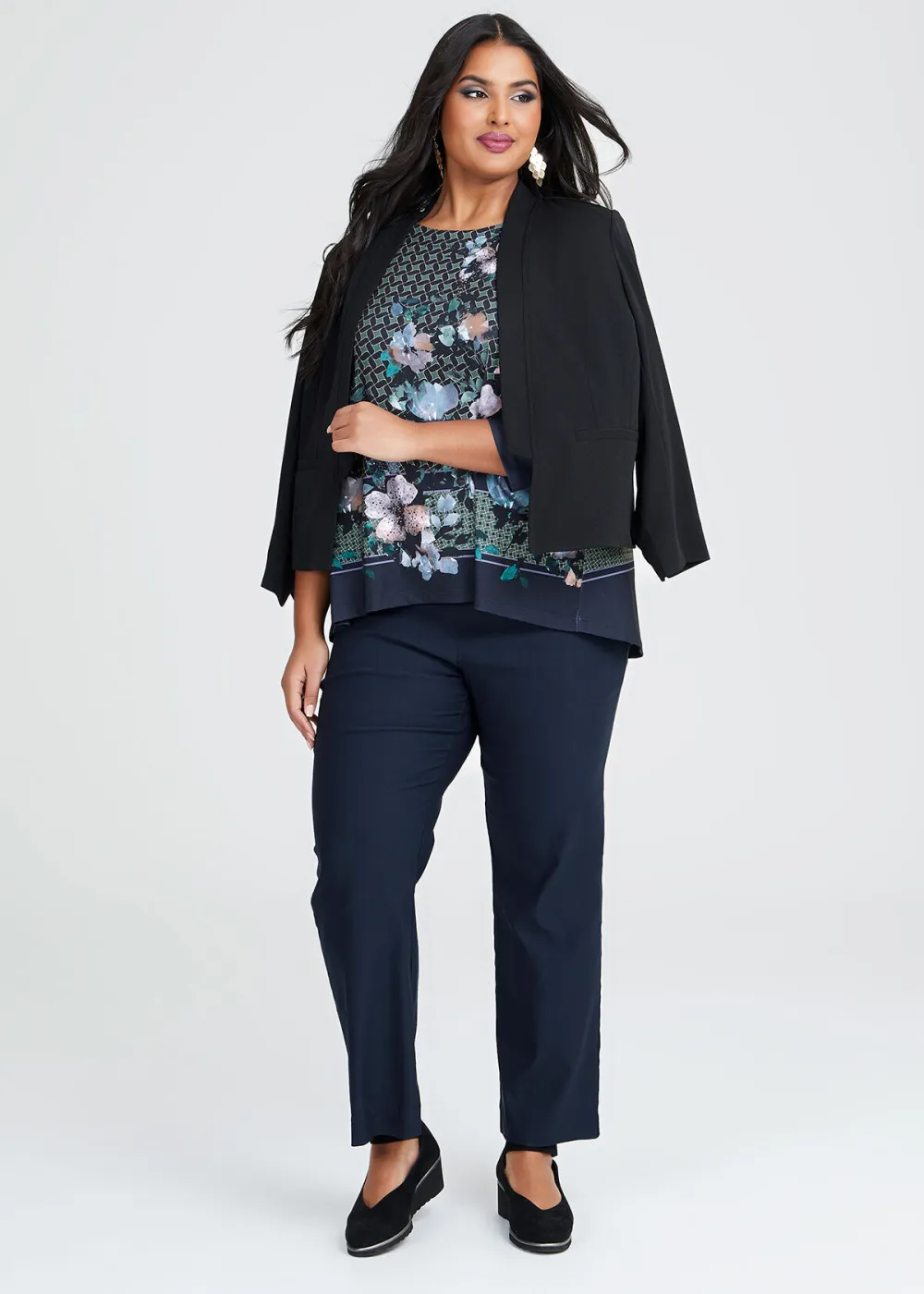 Geo Floral Top