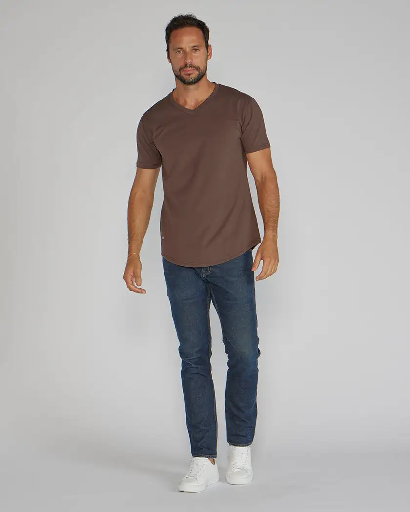 Drop-Cut V-Neck: Lux