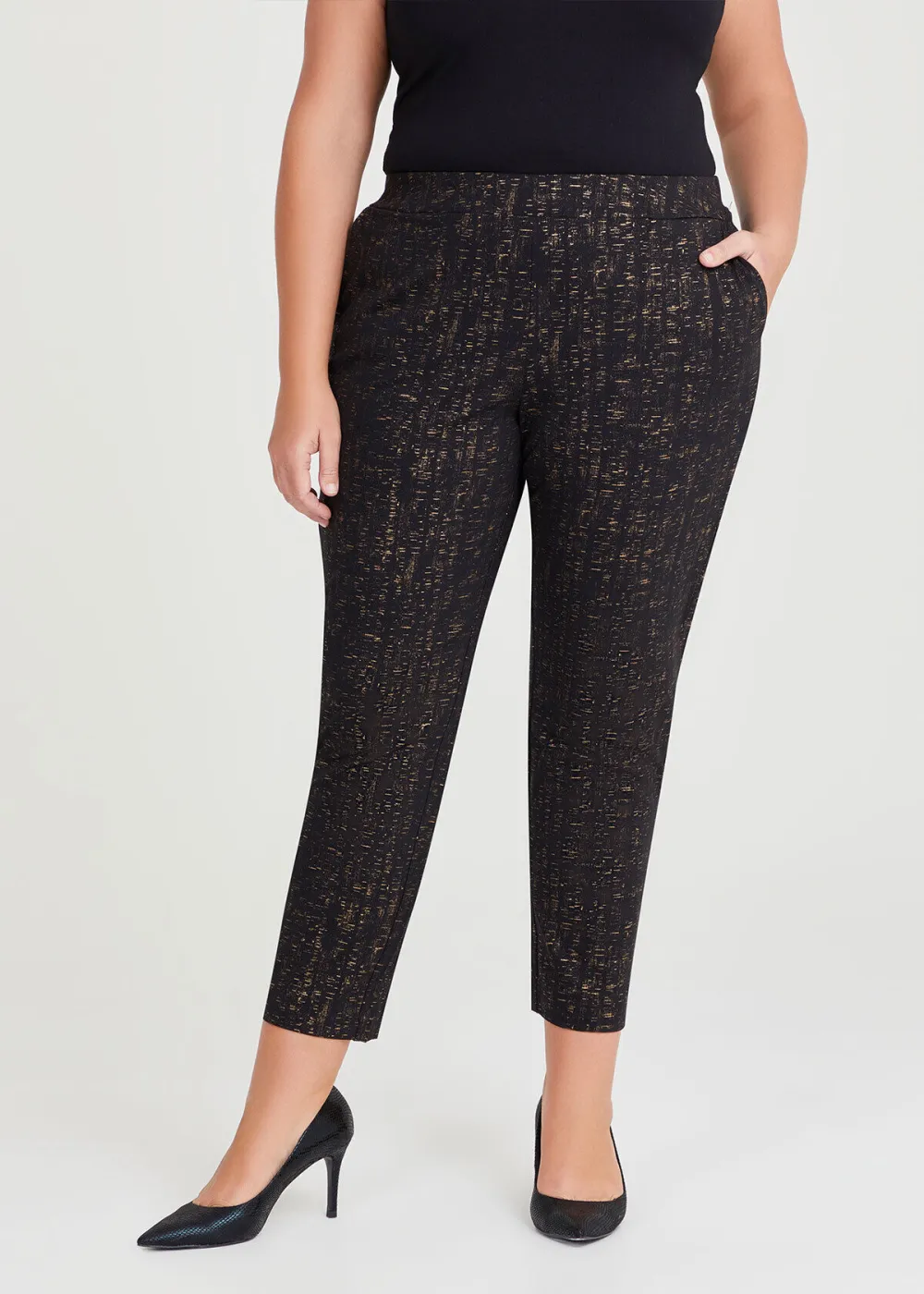 Gold Dust Ponte Suit Pant