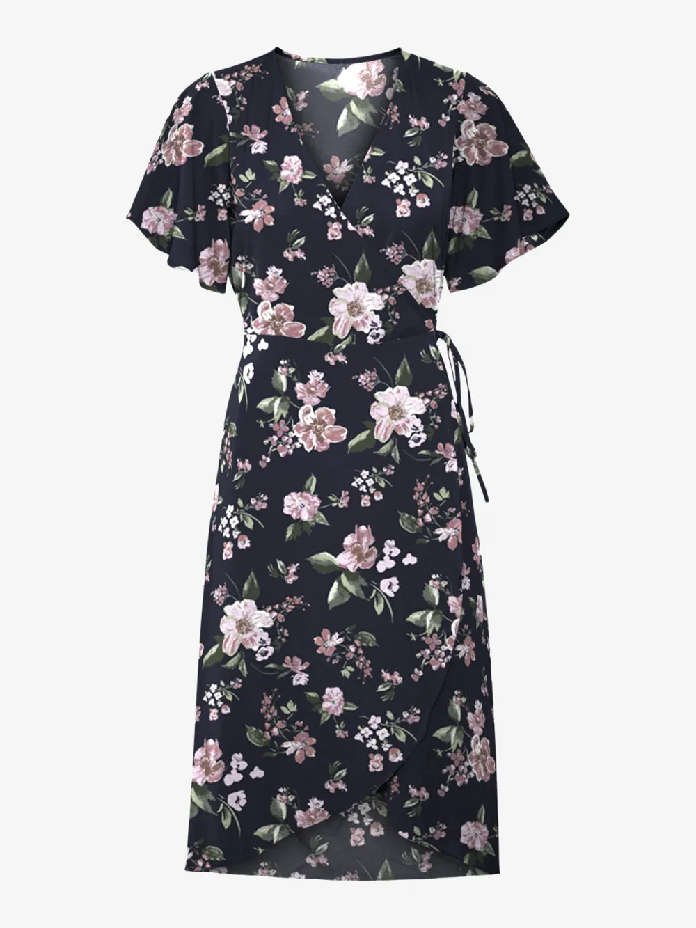 V-neck Casual Style Dress