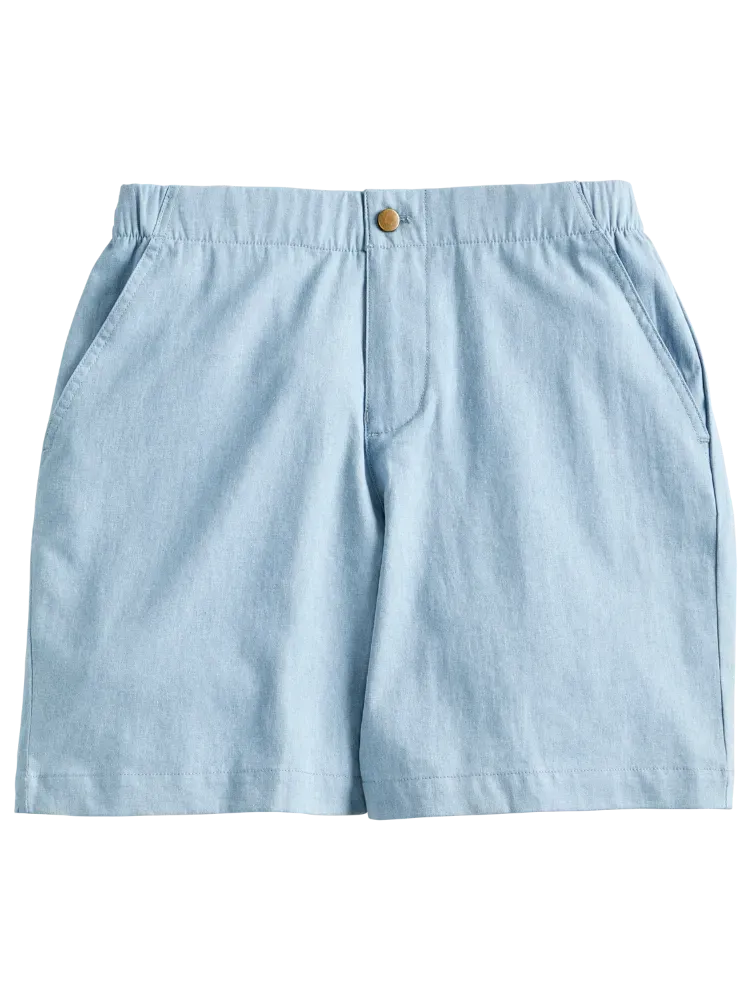 Women's Comfort Waist Chambray Pull-On Shorts