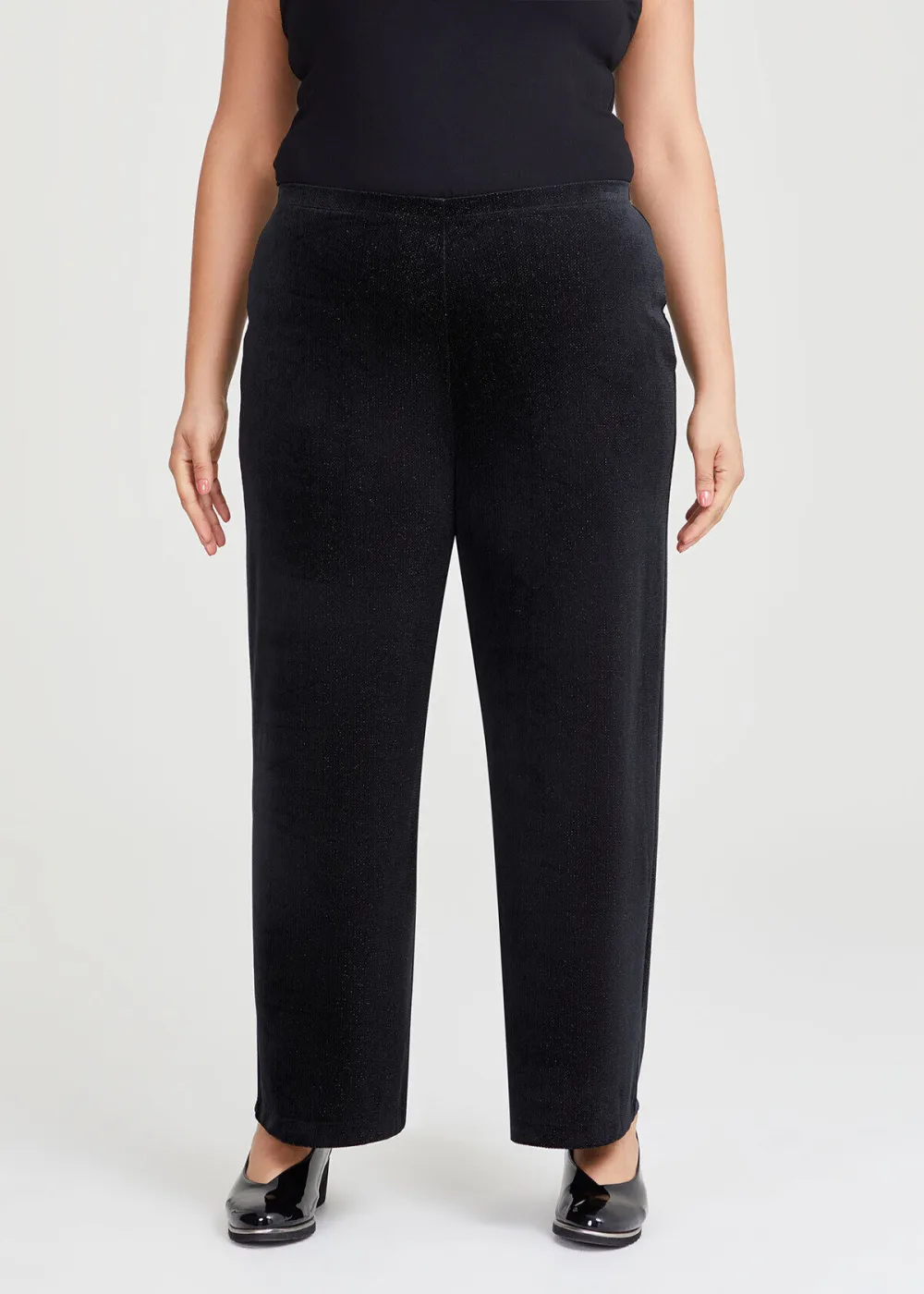 Lurex Stripe Velour Pants
