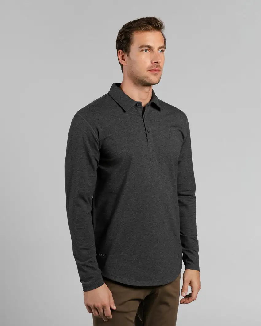 Drop-Cut Long Sleeve: Lux Polo
