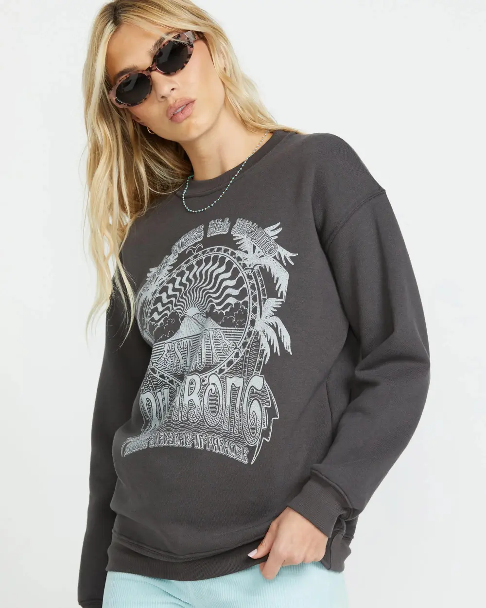 Palm Classics Crew Sweatshirt - Off Black