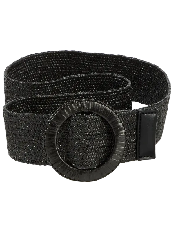 Women's Woven Raffia Stretch Belt