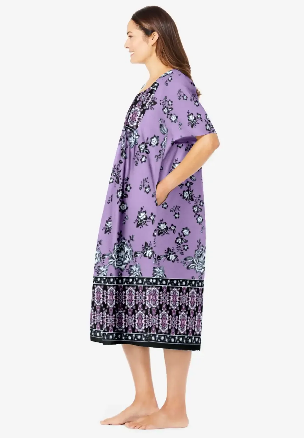 Mixed Print Short Lounger