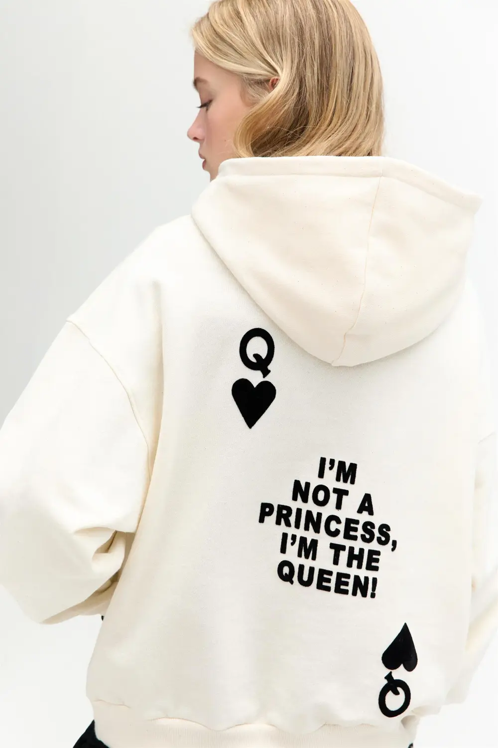 Sudadera capucha carta póker
