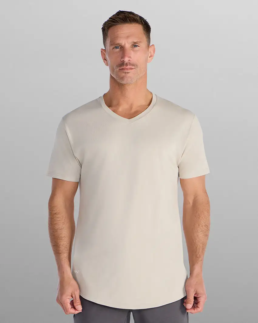 Drop-Cut V-Neck: Lux