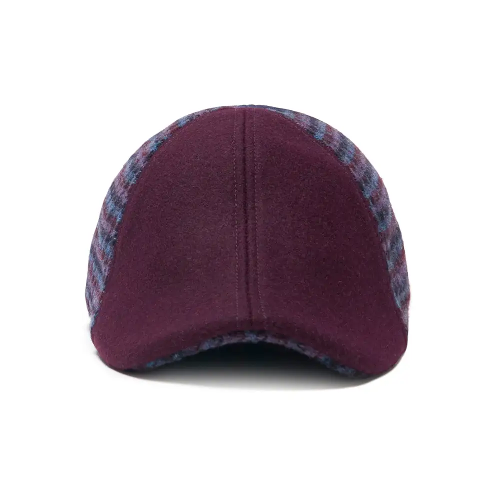 The All Heart Boston Scally Cap - Blue & Purple Plaid