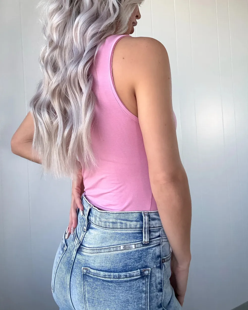 Button Bodysuit - Pink