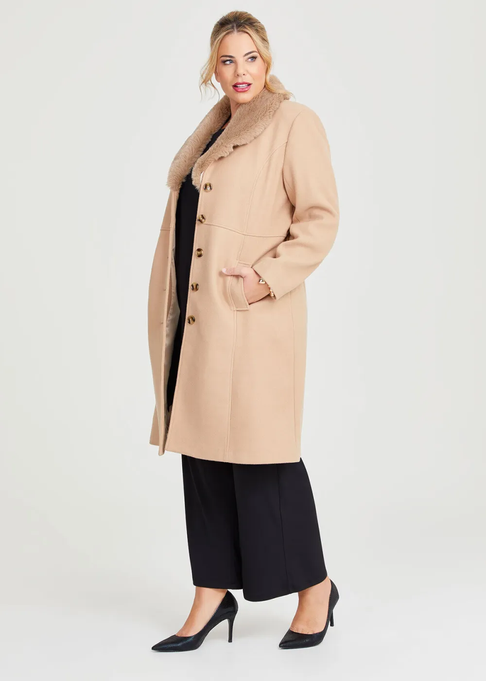 Lara Wool Blend Coat