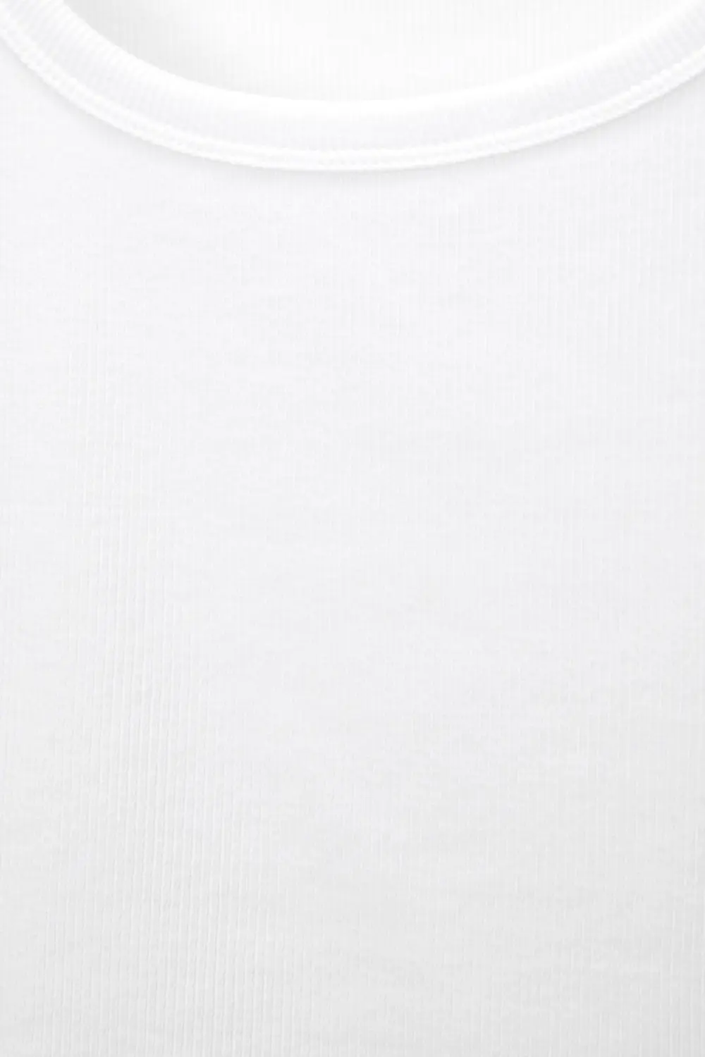 Ribbed short sleeve T-shirt