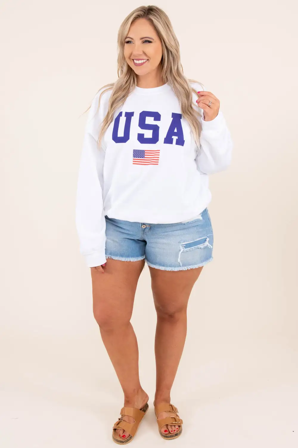 True American Spirit Sweatshirt, White